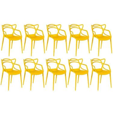 Imagem de Kit 10 Cadeiras Allegra - Amarelo