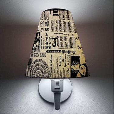 Imagem de Arandela Parede com Inter Liga e Cúpula Estampa, Vivare Iluminação, Arandela Parede2032 BRNY-41, Branco, Média