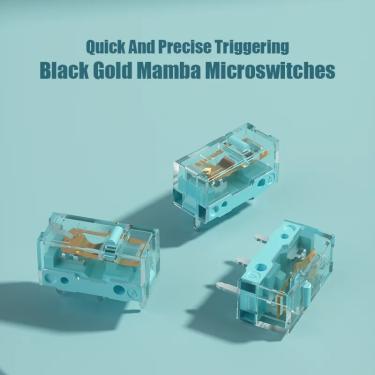 Imagem de Black Gold Mamba Blue Blade Micro Switch  Botão do mouse  90 Milhões Click Game Switch  Kailh GM8.0