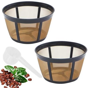 Imagem de Aolleteau 1 pacote de substituição de filtro de café reutilizável para cafeteira e cafeteira BUNN 8, 10, 12 xícaras BX, BTX, GRX, NHB, NHS, ST, HG e H