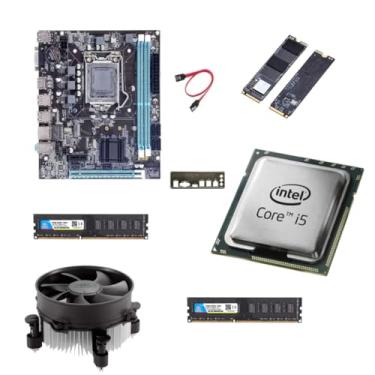 Imagem de Kit Upgrade - Intel Core i5-3570 + Placa Mae Lga H61 1155 + 16GB Ram DDR3 + NVME 256GB + Windows 11 instalado, além de jogos | Kit Para Montar PC GAMER de Entrada