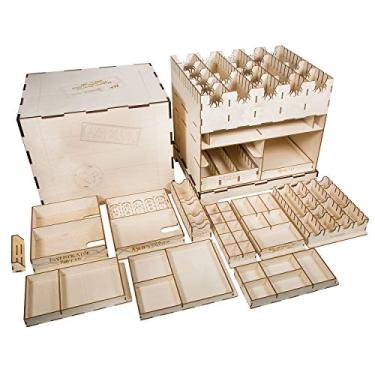 Imagem de The Broken Token Eldritch Horror Compatible Eldritch Artifact Crate - Wooden Storage Box with Multiple Trays and Dividers