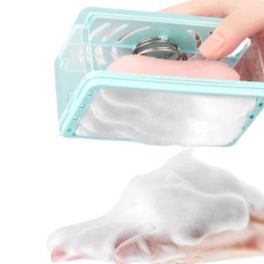 Imagem de Escova Dispenser Saboneteira Multiuso 2x1 Casa Lava Esfrega Sabao Limp