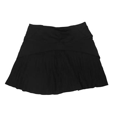 Imagem de Saia de Tênis Repelente de Suor Athletic Golf Respirável Cintura Lateral Larga Bolsos Ocultos Toque Macio (S)