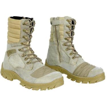 Imagem de Coturno Cano Alto Couro Trabalho Segurança EPI Conforto - BM Brasil, 4