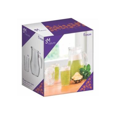Imagem de Conjunto jarra e copo 5pcs nature nadir figueiredo