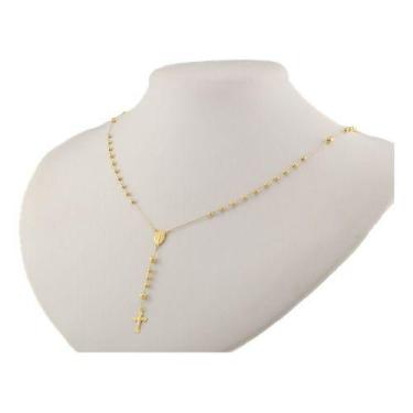Imagem de Terço Católico Completo 65 Cm 3 Mm Ouro 18k 750 - JOIE JOIAS FINAS, Am