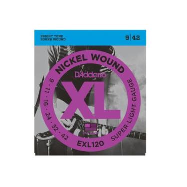 Imagem de Enc guitarra d addario 009 exl 120