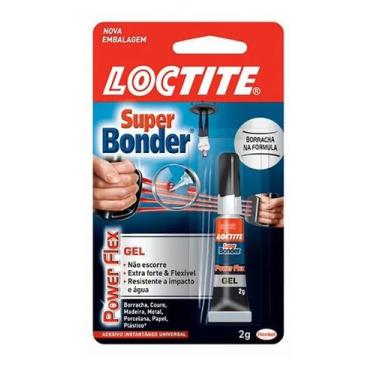 Imagem de Kit 10 super bonder cola instântanea flex gel 1877391 2g loctite