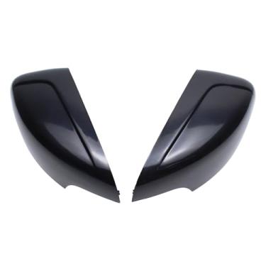 Imagem de ApplianPar 2 peças de tampa preta do espelho retrovisor do lado do motorista e do passageiro para Volvo XC60 2010-2013