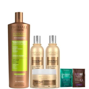 Imagem de Progressiva Vegana 1L e Kit Nutrição Extreme Repair Prohall