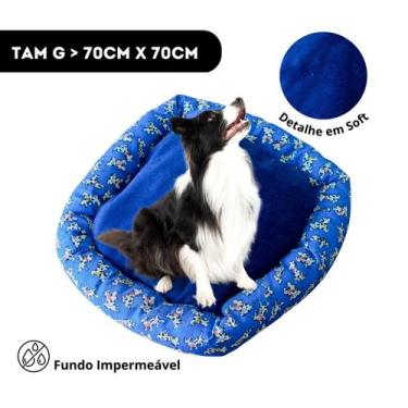 Imagem de Caminha Cachorro Grande GG Lavavel com Ziper Impermeavel 70x70cm - LF 