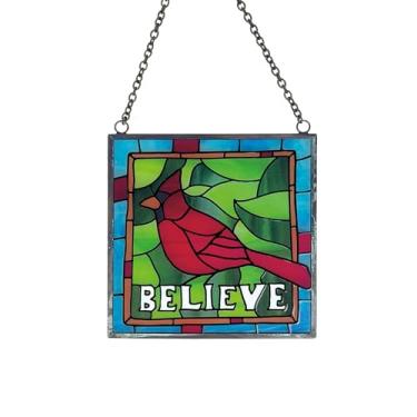 Imagem de Enesco Nosso nome é Mud Cardinal Believe para pendurar janela Suncatcher, 11 cm, multicolorido