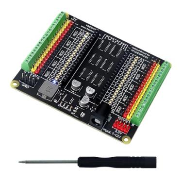 Imagem de Freenove Placa de fuga para ESP32 / ESP32-S3 WROVER WROOM, blindagem do bloco de terminais com cabeçote de pino, saídas de energia 5V 3,3V, LED de status GPIO