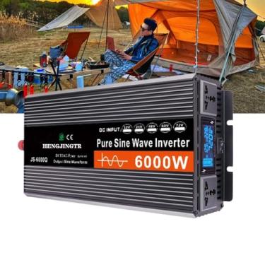 Imagem de 6000W DC 12V/24V/48V/60V/72V O onda senoidal pura do inversor DC CAPAÇÃO CA ENTRADA 120V/240V Baixa frequência Converter Inverter Inverter,60V to 220V