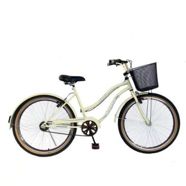 Imagem de Bicicleta Caiçara Beach Aro 26 Feminina Retro Rodas Aero Super Leve Ro