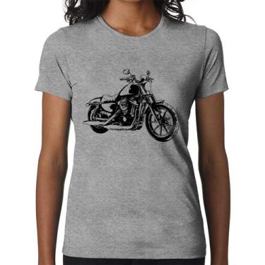 Imagem de Baby Look Moto Sportster XL 883 Iron Art - Foca na Moda, Cinza, P