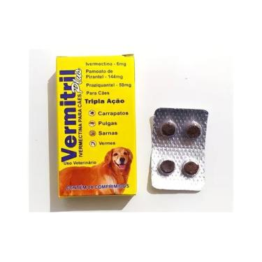 Imagem de Antipulgas, Carrapatos e Sarnas  Tripla Ação Plus contra parasitas  4 