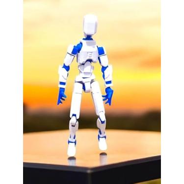 Imagem de Bonec 100% Articulado Dummy 13 Figura de Ação Brinquedo Manequim Presente Infantil 14cm DESMONTADO