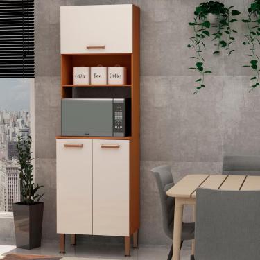 Imagem de Torre Quente Kit Forno Freijó White Laca Brilho