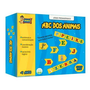 Imagem de Jogo Pedagógico Abc Dos Animais - 60 Peças