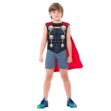 Imagem de Fantasia Thor Infantil Pop Com Capa Tamanho G