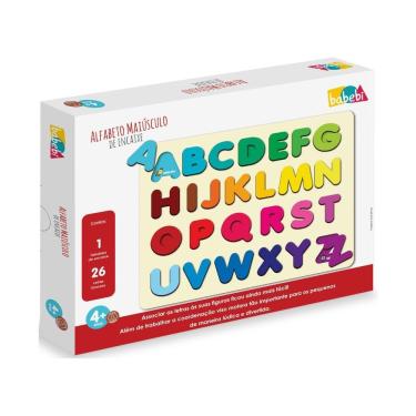 Imagem de Brinquedo Pedagógico Alfabeto Maiúsculo De Encaixe