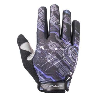Imagem de Luva Bike Antishock Poker Gel Dedo Longo Motion - Ptomar - M