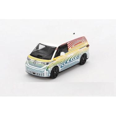 Imagem de Diecast Model Car Compatible with Mini GT 1:64 Volkswagen ID. Buzz Prototype “Rainbow” Limited Edition MGT00899