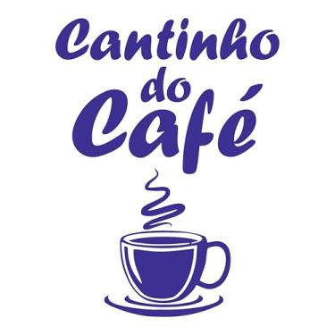 Imagem de ADESIVO CANTINHO DO CAFÉ DECORATIVO Parede Barril Tonel Cozinha Porta Cafeteria área gourmet (AZUL MARINHO, 20X26,7CM)