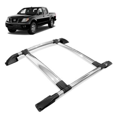 Imagem de Rack De Teto Bagageiro Frontier 2008 a 2016 Tubolar Cromado