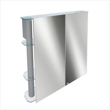 Imagem de Espelheira -slip Ii Silver 64,0cm X 62,0cm X 11,0cm - Cris Metal