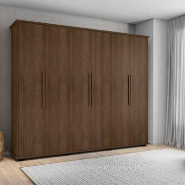 Imagem de Guarda Roupa Casal 6 Portas e 4 Gavetas Canada Ii - RV Móveis