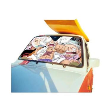 Imagem de Luffy Gear5 One Piece Personalizado Folha De Alumínio Para-brisa De Ca