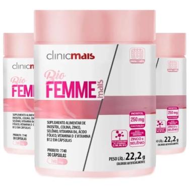 Imagem de KIT 3X Bio Femme (Inositol com vitaminas) 30 cápsulas - Clinicmais