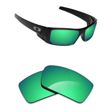 Imagem de Alphax Lentes de reposição polarizadas para óculos de sol Oakley Gascan OO9014 - Opções, Verde esmeralda espelhado