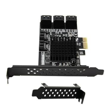 Imagem de Substituição 8 portas SATA 3.0 PCI Express cartão de expansão PCI-E controlador 6G adaptador para HDD acessório