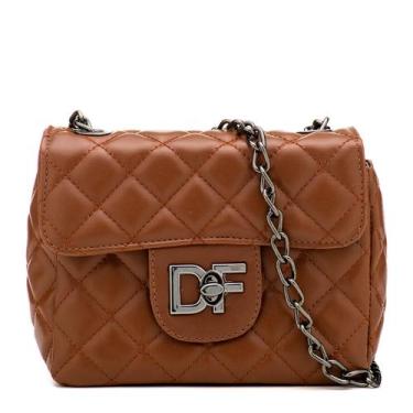 Imagem de Bolsa Feminina Matelassê Fecho Giratório Alça de Corrente - Pcintra, M