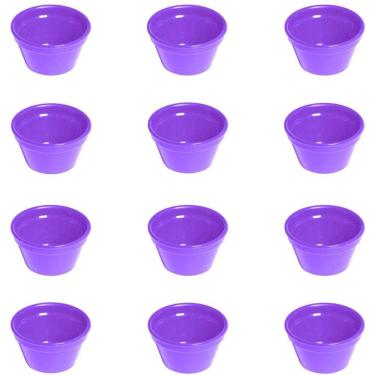 Imagem de Conjunto de Ramequim Cheff 90ml 12 Peças Roxo em Polipropileno Linha Tropical VEM
