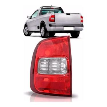 Imagem de Lanterna Traseira Lado Esquerdo LE Saveiro 2009 a 2015 GV GVI Substituição Automotiva Encaixe Preciso Iluminação Segura Material Resistente Instalação Prática
