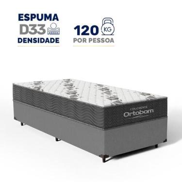 Imagem de Cama Box com Colchão de Espuma D33 Ortobom Airtech 100 Solteiro 88cm, 