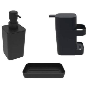 Imagem de Porta Sabonete Líquido Dispenser Saboneteira Detergente Pia - Soprano