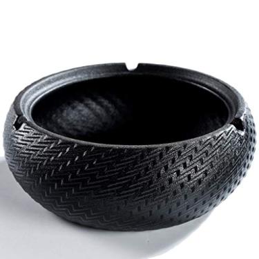 Imagem de Cinzeiro de cigarro à prova de vento criativo personalidade retrô nostalgia novo cinzeiro de cerâmica multifuncional chinês suporte de mesa para fumar cinzeiro