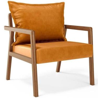 Imagem de Poltrona Decorativa Para Sala De Estar E Living Alícia B04 material si