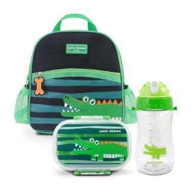 Imagem de Mochila Térmica Bolsa Lancheira Necessaire Infantil Criança Kit Pote M