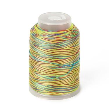 Imagem de 1 rolo de fio de nylon de 0,3 mm, fio de nylon tingido com 3 camadas, fio de macramê de cetim para nó de macramê amarelo para fabricação de joias de macramé kumihimo kumihimo (540 metros/rolo)