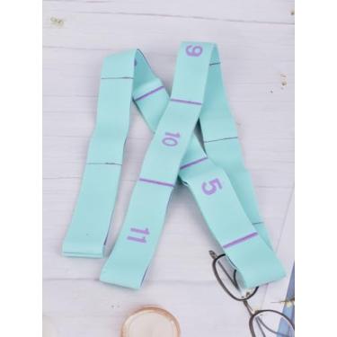 Imagem de Aparelho de alongamento de isquiotibiais com alças elásticas multiloops, faixa elástica para exercícios, 11 voltas