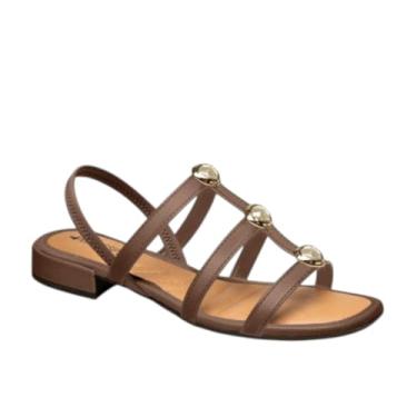 Imagem de Sandália Rasteira Mississipi Feminina Casual Conforto J0141 (Marrom, BR, Adulto, Numérico, 39)