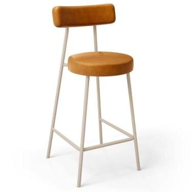 Imagem de Banqueta Baixa Cozinha Sala Jantar Bancada Milão Arena L02 material si