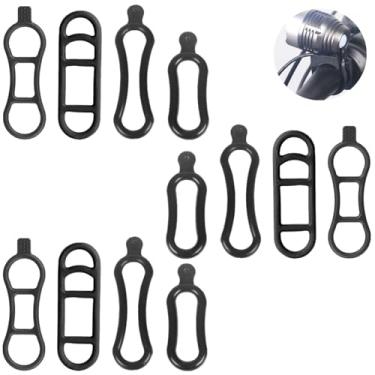 Imagem de YTRUOYI 12 peças de tiras de luz de bicicleta, pulseira de borracha de substituição para bicicleta banda de montagem de lanterna de bicicleta faixas de borracha para lanternas celulares, alto-falantes